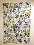 イギリス　ティータオル　Wildflower　Cotton　Tea　Towel