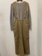 モールスキンサスペンダーカーゴスカート　JL233K06　ジョンブル