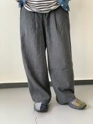 Li.Co.Chambray　Wide　Pants　コムアーチ