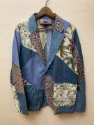 パターンパッチワークラペルドジャケット　ジョンブル